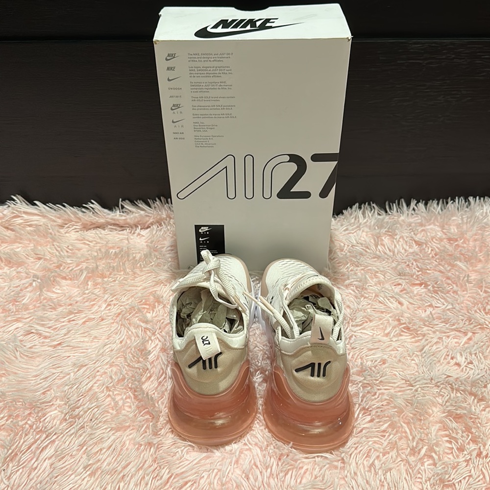 Nike Air Max 270 "Light Soft Pink/Black/Pink Oxford" Women's Shoe - Picture 4 of 4